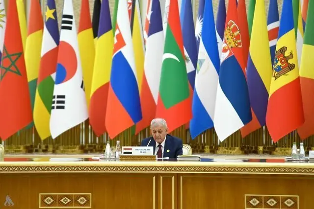 رئیس جمهور عراق: بغداد پس از سال‌ها انزوا، بازگشته‌است / حق زندگی شرافتمندانه مردم ایران به رسمیت شناخته شود