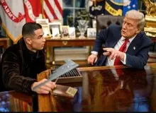 توضیح ترامپ به رونالدو از بمباران مراکز هسته‌ای ایران با بمب افکن B2+عکس