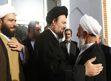 سید حسن خمینی، رئیس دولت اصلاحات و ناطق نوری با هم دیدار کردند

