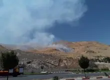 آتش‌سوزی گسترده در کوه آبیدر سنندج