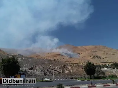 آتشسوزی گسترده در کوه آبیدر سنندج