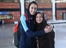 کیمیا علیزاده در مراسم سوگواری کشته‌شدگان+ تصاویر