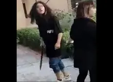 هلیا دختر نوجوانی که در اصفهان قمه کشیده بود بازداشت شد/ جزییات و FILM