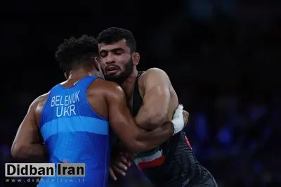 علیرضا مهمدی کشتی گیر بلغارستانی را شکست داد
