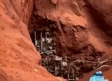 روایتی از لحظه پیدا شدن پیکر حسن نصرالله/ بوی شدید گاز نمی گذاشت وارد شویم +فیلم