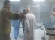 نجات ۲۰ بیمار بیمارستان سخایی از آتش و دود/ جزییات
