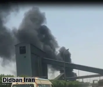 فیلم / آتش سوزی در انبارهای شرکت فولاد خوزستان