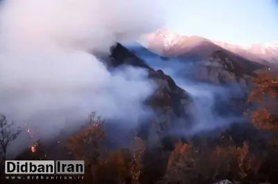 پایان عملیات مهار آتش در جنگل‌های کارمزد سوادکوه