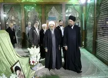 احمدی‌نژاد پای سخنرانی آملی لاریجانی نماند و رفت/ جنتی غایب بود