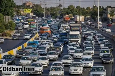 ترافیک سنگین در محور چالوس