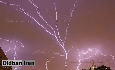 رگبار و رعد و برق در شمال تهران