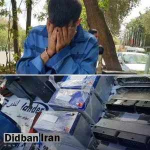 دستگیری سارق باتری چراغ راهنمایی/ متهم:دل و جرئت داشتم و از تیربرق بالا میرفتم