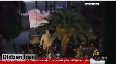 مجسمه اسد در دمشق سرنگون شد+فیلم