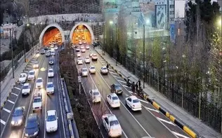 باند جنوبی تونل رسالت امشب مسدود است 