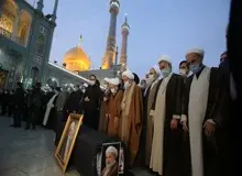  متن و حاشیه تشییع و خاکسپاری پیکر آیت الله یزدی +تصاویر 