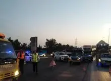 تصادف زنجیره‌ای ۳۰ دستگاه خودرو در اصفهان