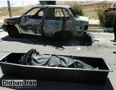 جسد سوخته سارق فراری که تحت تعقیب پلیس بود، پشت فرمان ماشینش در تهران پیدا شد