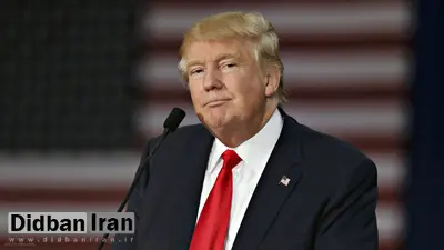 ترامپ در هواپیما، مشغول تماشای سخنرانی تبلیغاتی همسرش+عکس