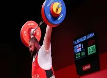 اعجوبه گرجی وزنه برداری رکورد شکنی کرد/ نماینده ایران در یک ضرب دوم شد

