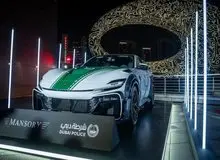 فراری منصوری در امارات ماشین پلیس شد+تصاویر