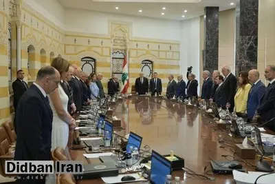 برگزاری جلسهی خلع سلاح حزبالله لبنان در کاخ ریاست جمهوری