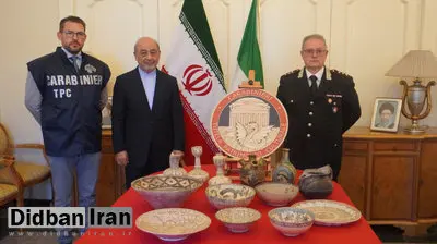 استرداد ۱۳ اثر باستانی از ایتالیا به ایران که به هزاره دوم پیش از میلاد بازمیگردد/تصاویر