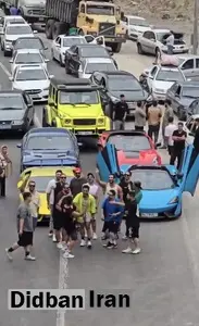 جنجال بسته‌شدن جاده فیروزکوه با چند خودروی لاکچری