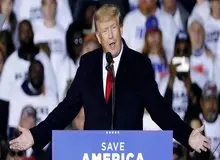 دونالد ترامپ: بایدن دور جهان می‌گردد و به ایران برای نفت التماس می‌کند!/ FILM