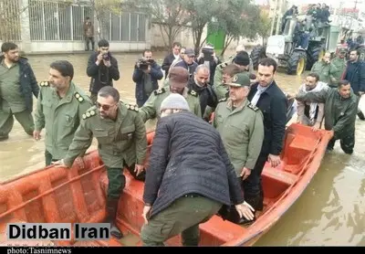 واکنش فرمانده سپاه به سخنان روحانی: انفجار خط آهن برای سرعت بخشیدن به تخلیه آب بود / امیدواریم دیگر به ما تهمت نزنند که آب را از این طرف به آن طرف انتقال می‌دهیم