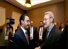 دیدار علی لاریجانی با رئیس مجلس عراق

