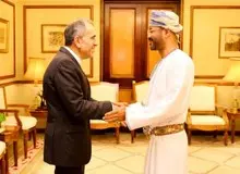 دیدار تخت روانی با وزیر خارجه عمان