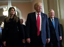 ترامپ و خانواده‌اش وارد واشنگتن شدند