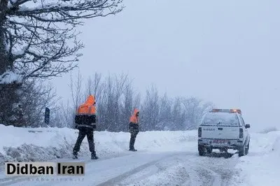 برف و باران در جاده‌های ۱۱ استان کشور+اسامی استان ها 