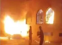  حوزه علمیه ایذه به آتش کشیده شد+فیلم 