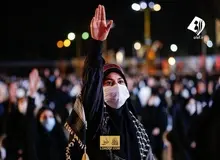 قالیباف و آذرجهرمی در هیئت ریحانة الحسین (س)/ مجموعه تصاویر
