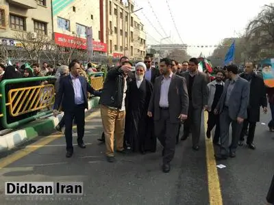 گزارش تصویری دیده بان ایران از حضور حجت السلام و المسلمین ناطق نوری در راهپیمایی  ۲۲ بهمن