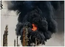 حمله سنگین اوکراین به تاسیسات نفتی روسیه؛ ایستگاه کلیدی پمپاژ نفت در آتش/ عکس