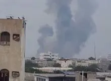 حمله هوایی آمریکا به شهر الحزم در شمال یمن