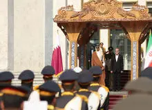 استقبال رسمی پزشکیان از امیر قطر