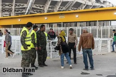  جلوگیری از ورود بانوان به ورزشگاه نقش جهان+تصاویر