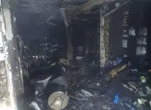 مهار آتش‌سوزی پاساژ آشنا در سنندج؛ ۲۰ مغازه طعمه حریق شدند