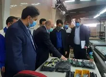 افتتاح خط تولید تلویزیون ۶۵ اینچ هوشمند "پارس"