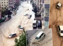 سیل شدید در پایتخت ترکیه