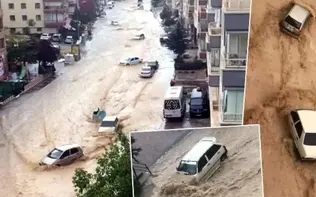 سیل شدید در پایتخت ترکیه