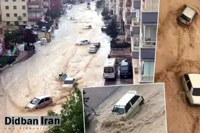 سیل شدید در پایتخت ترکیه
