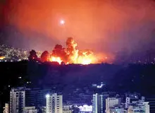 حمله هوایی جدید اسرائیل به ضاحیه بیروت+فیلم