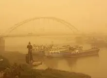آسمان اهواز بازهم خاکستری شد/ هشدار مدیریت بحران برای گرد و خاک