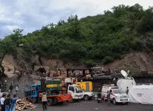 80 درصد آواربرداری ریزش اول تونل معدن انجام شد

