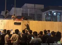 فیلمی از حمله به کنسولگری ایران در کربلا  شب گذشته 