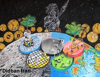فرانسه به نقاشی‌های کودکان ایرانی نشان افتخار داد